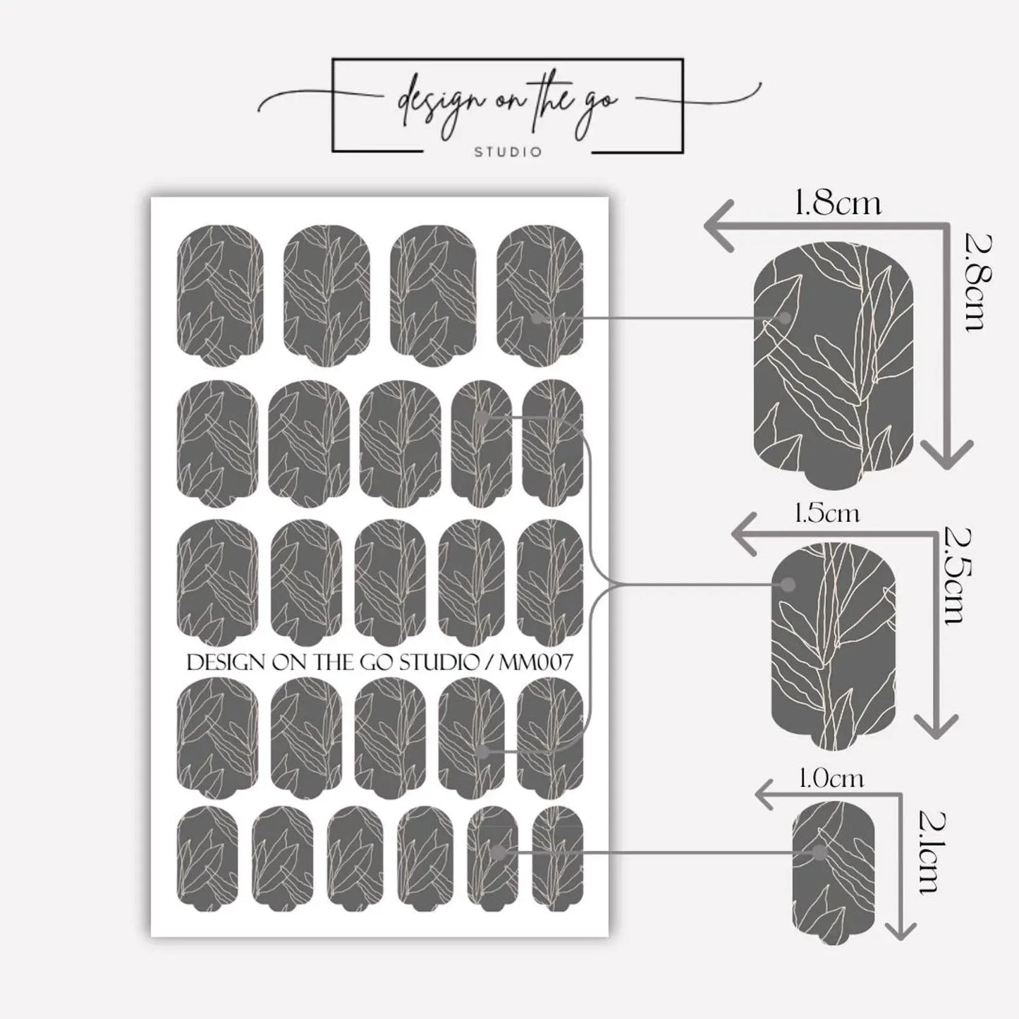 Shadow Vine Nail Wraps