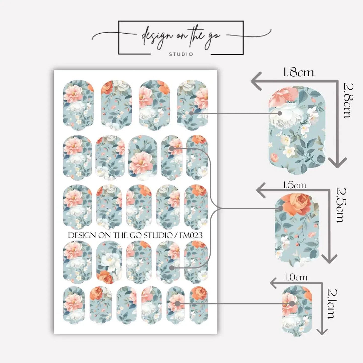 Serene Blossom Nail Wraps