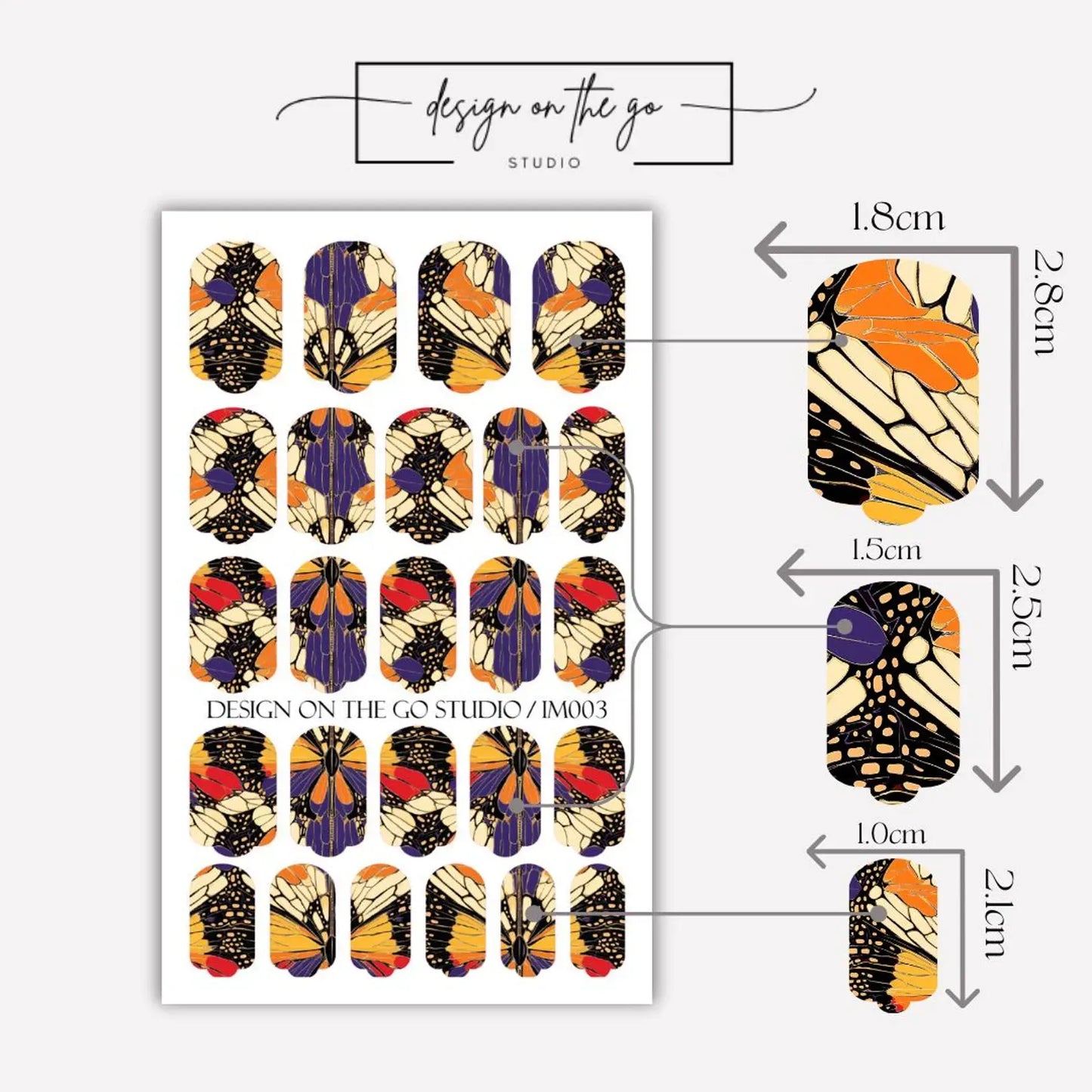 Stained Flutter Nail Wraps