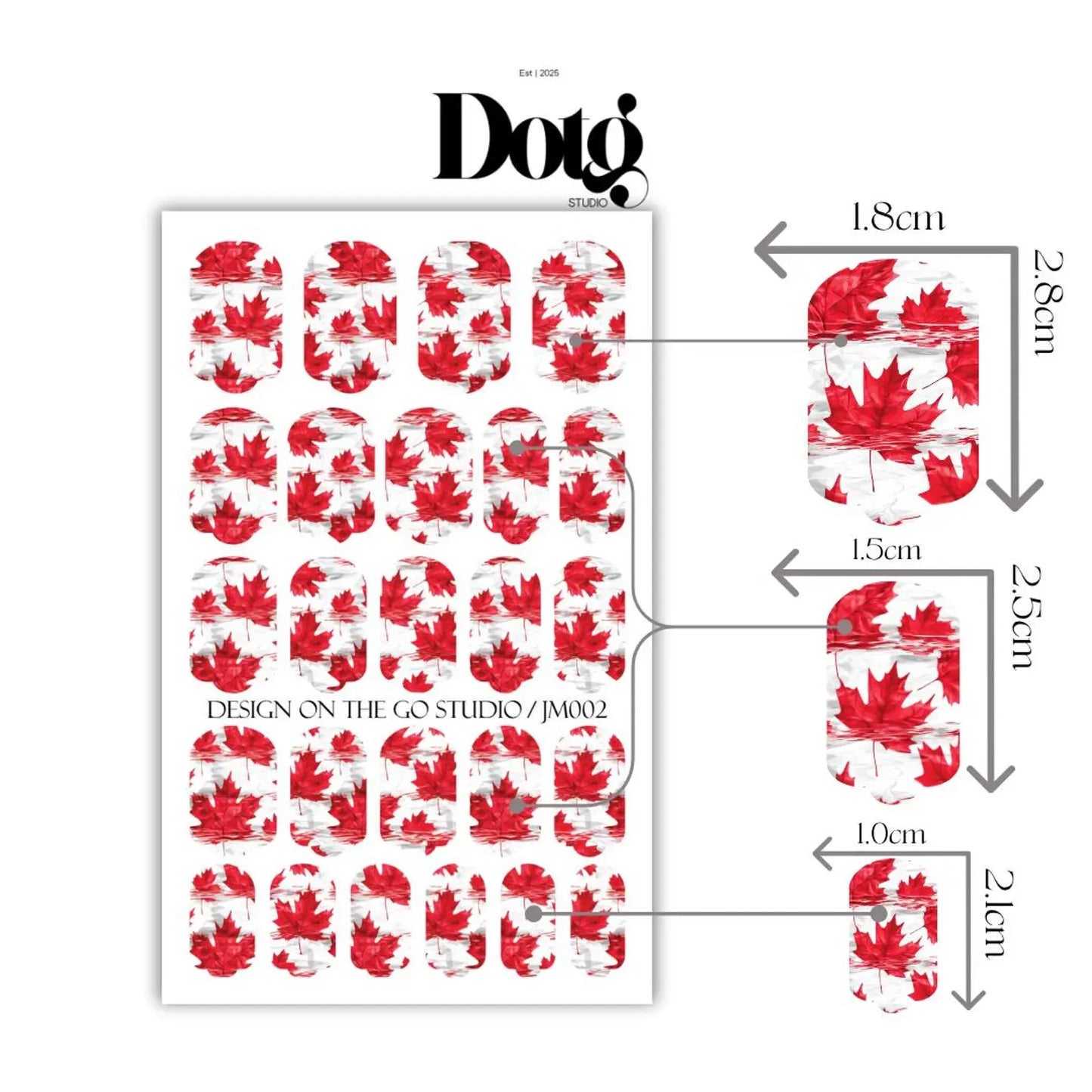 I Am Canadian Nail Wraps