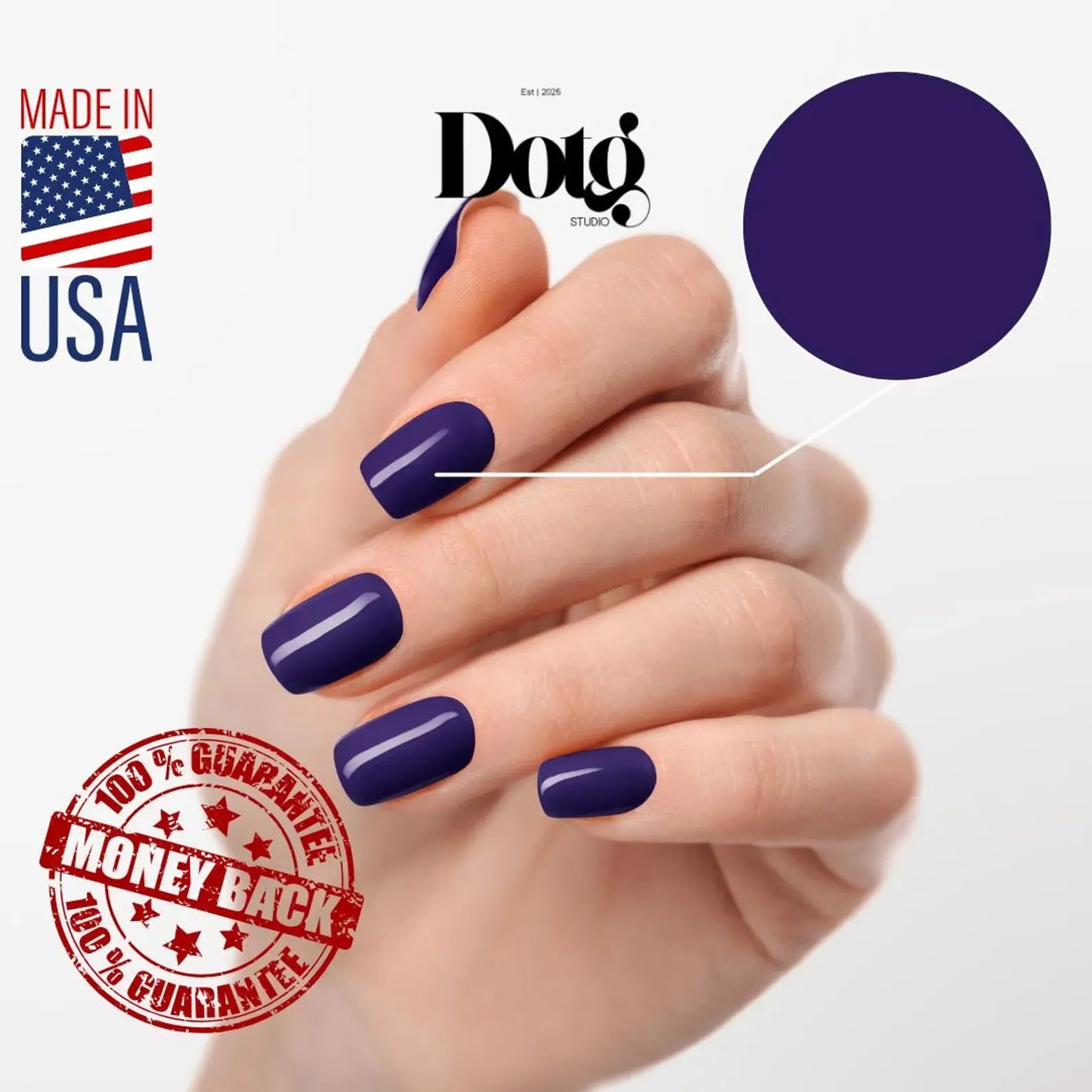 Deep Purple Nail Wraps