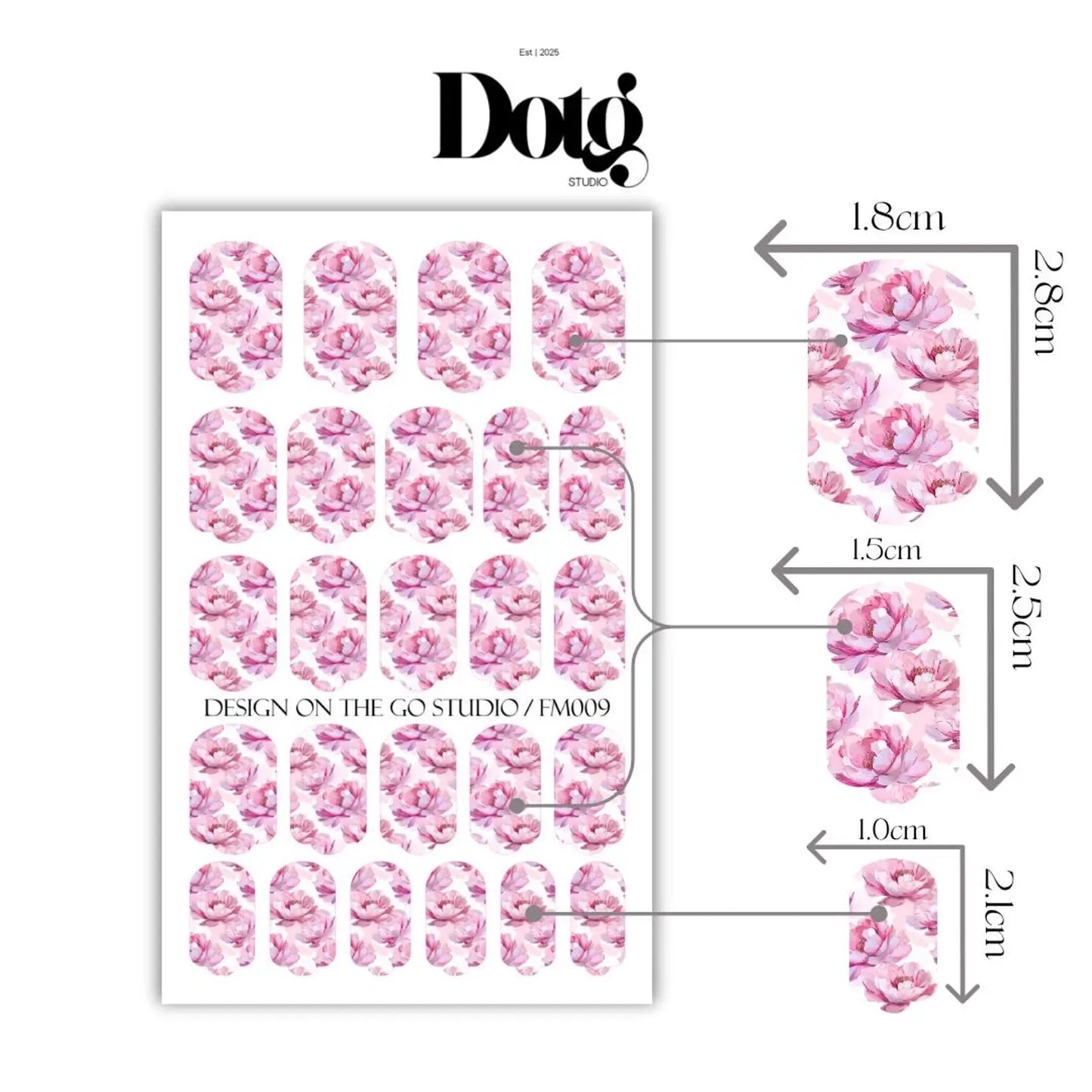 Romantic Peony Nail Wraps