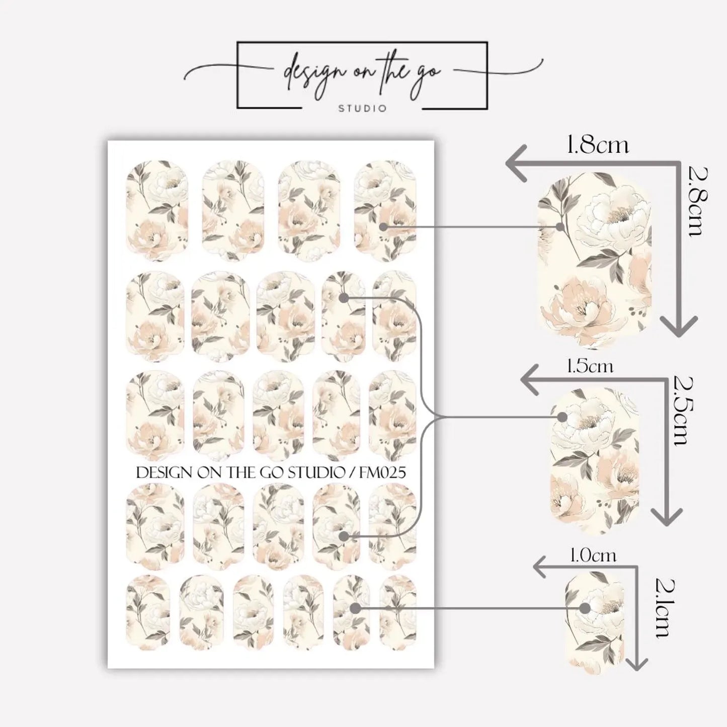 Blush Peony Nail Wraps