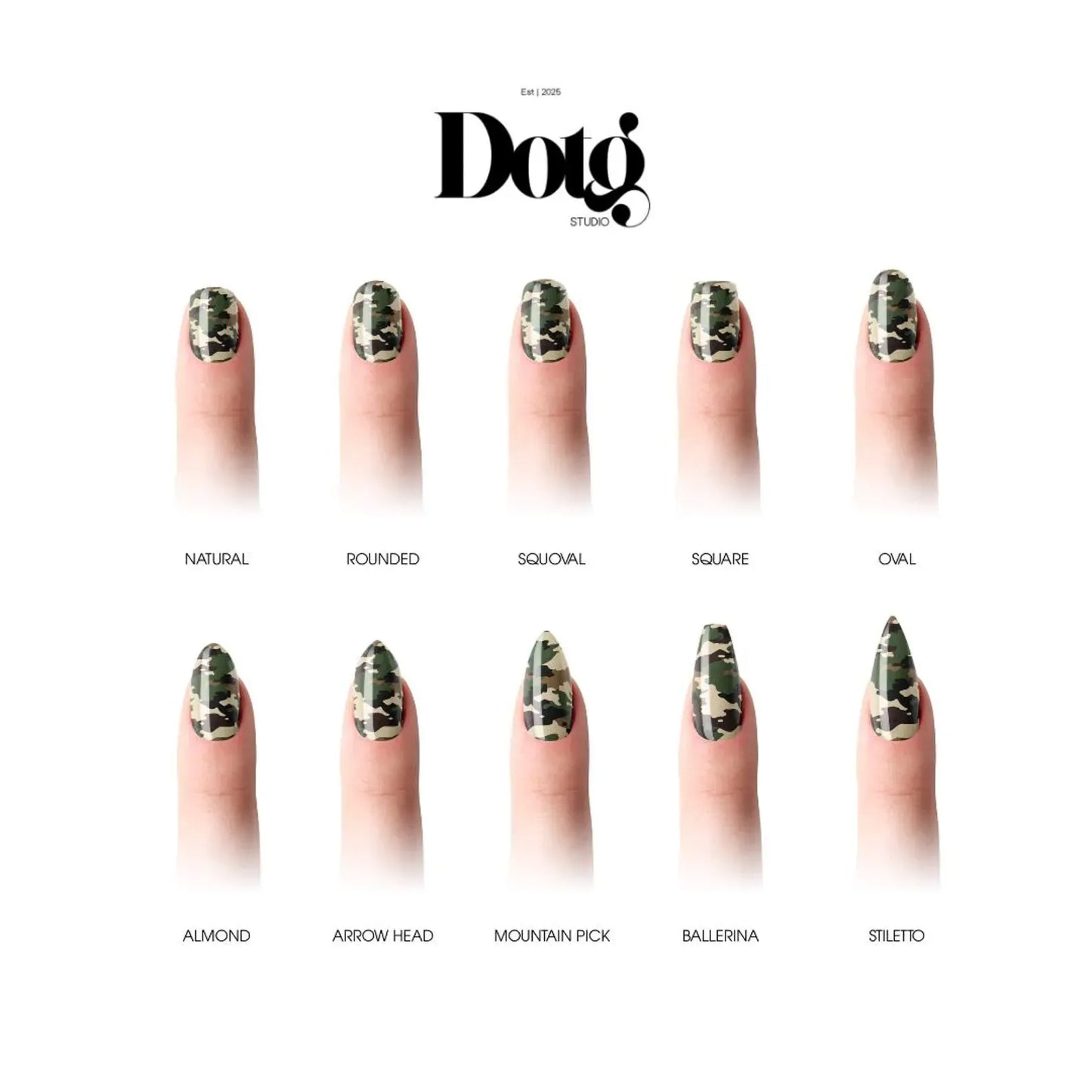 Camouflage Nail Wraps