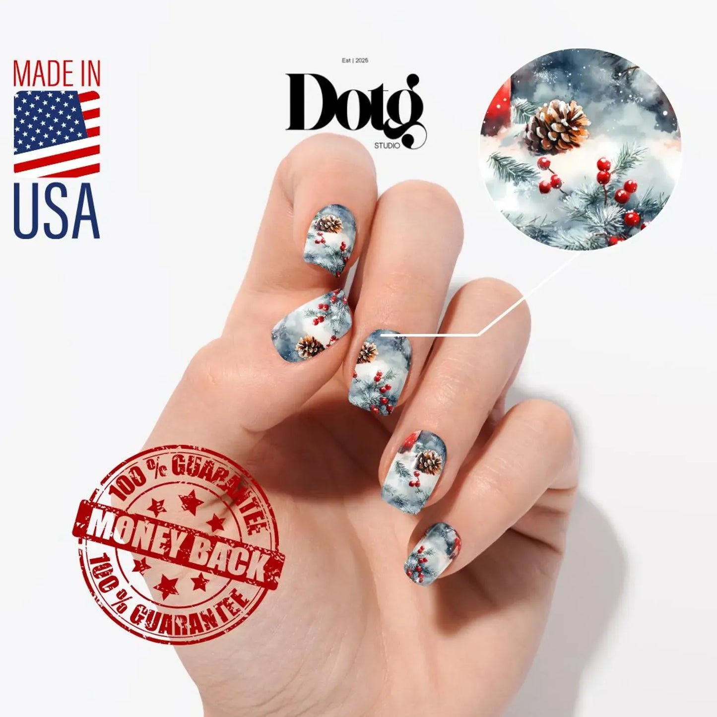 Frosted Eve Nail Wraps