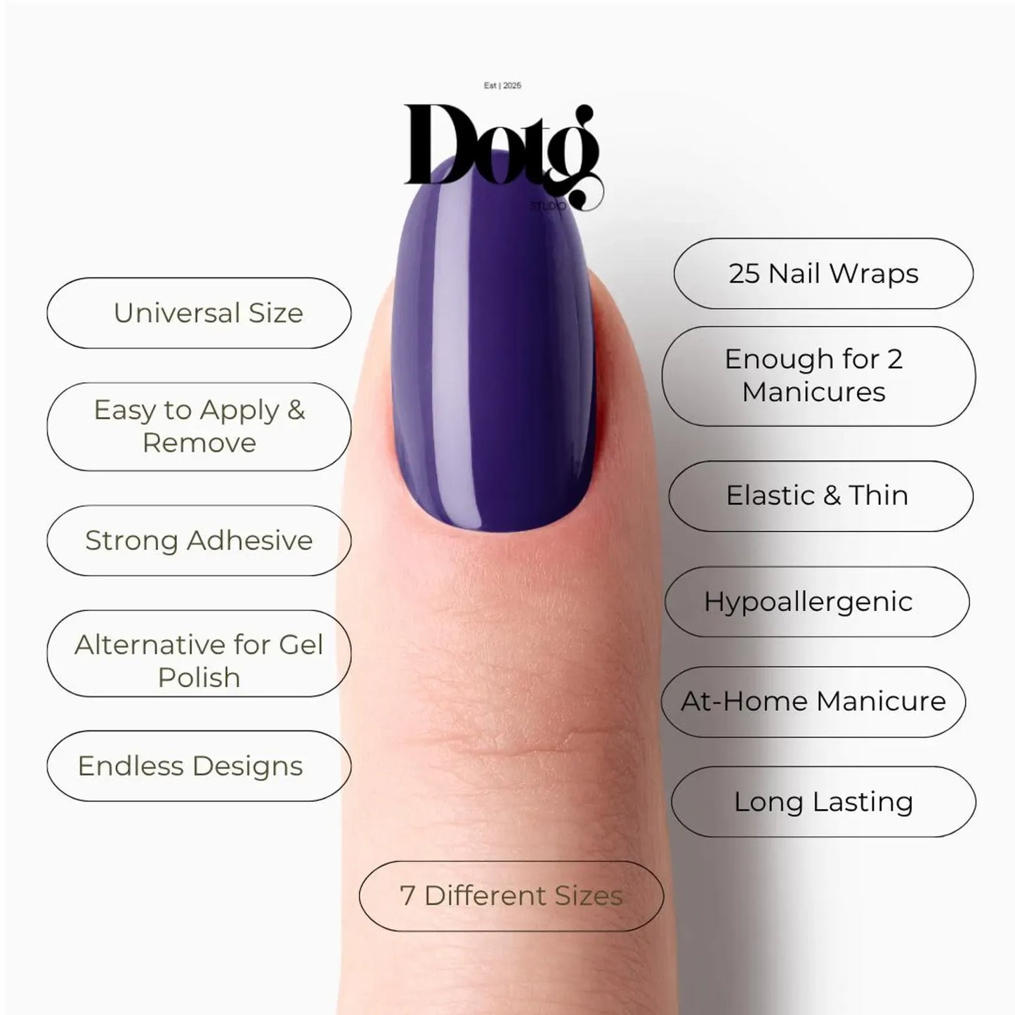 Deep Purple Nail Wraps