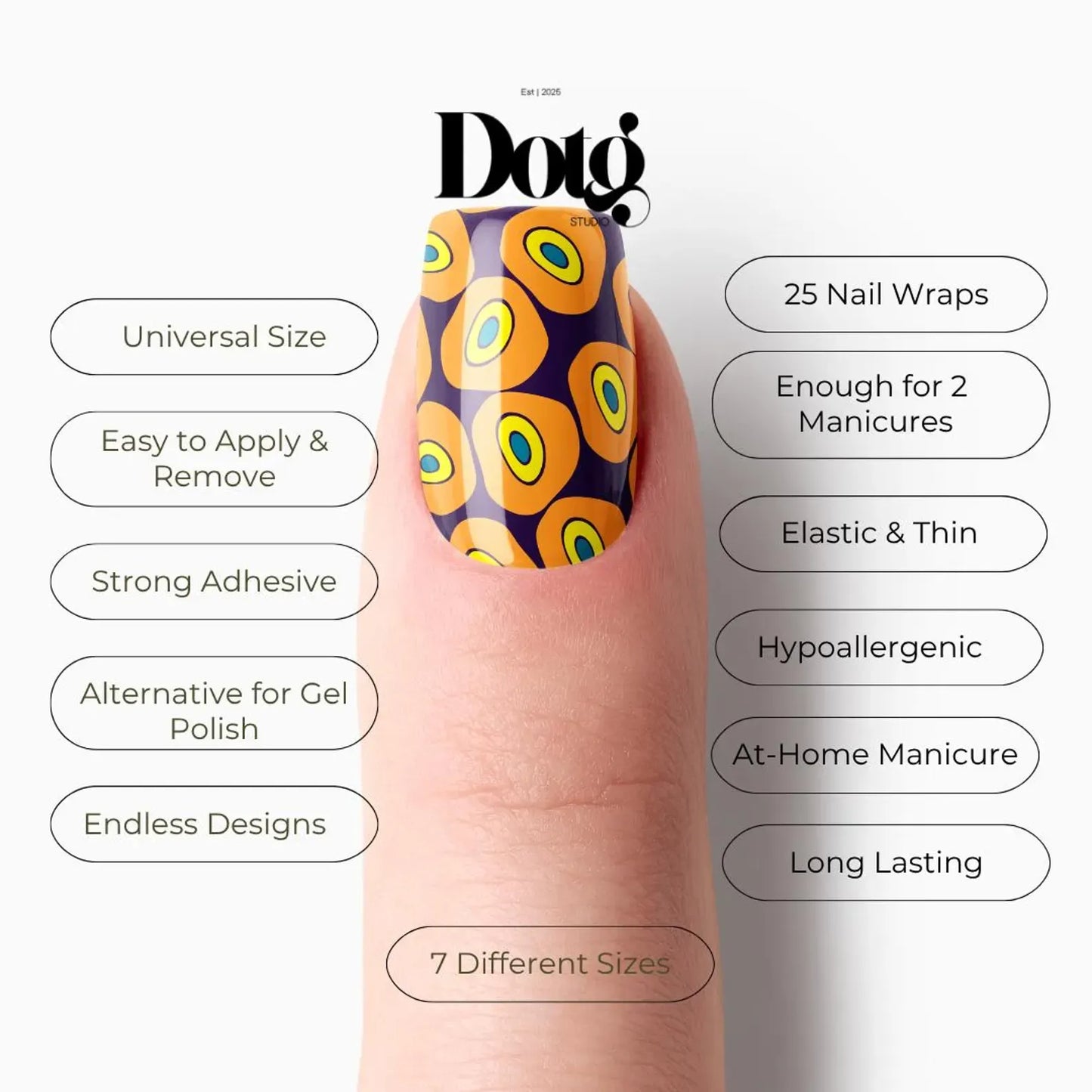 Geometric Bold Nail Wraps