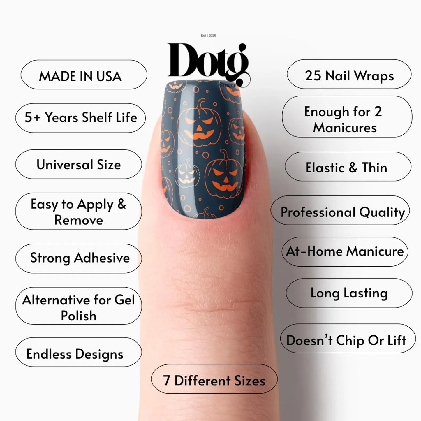 Jack O Lantern Nail Wraps