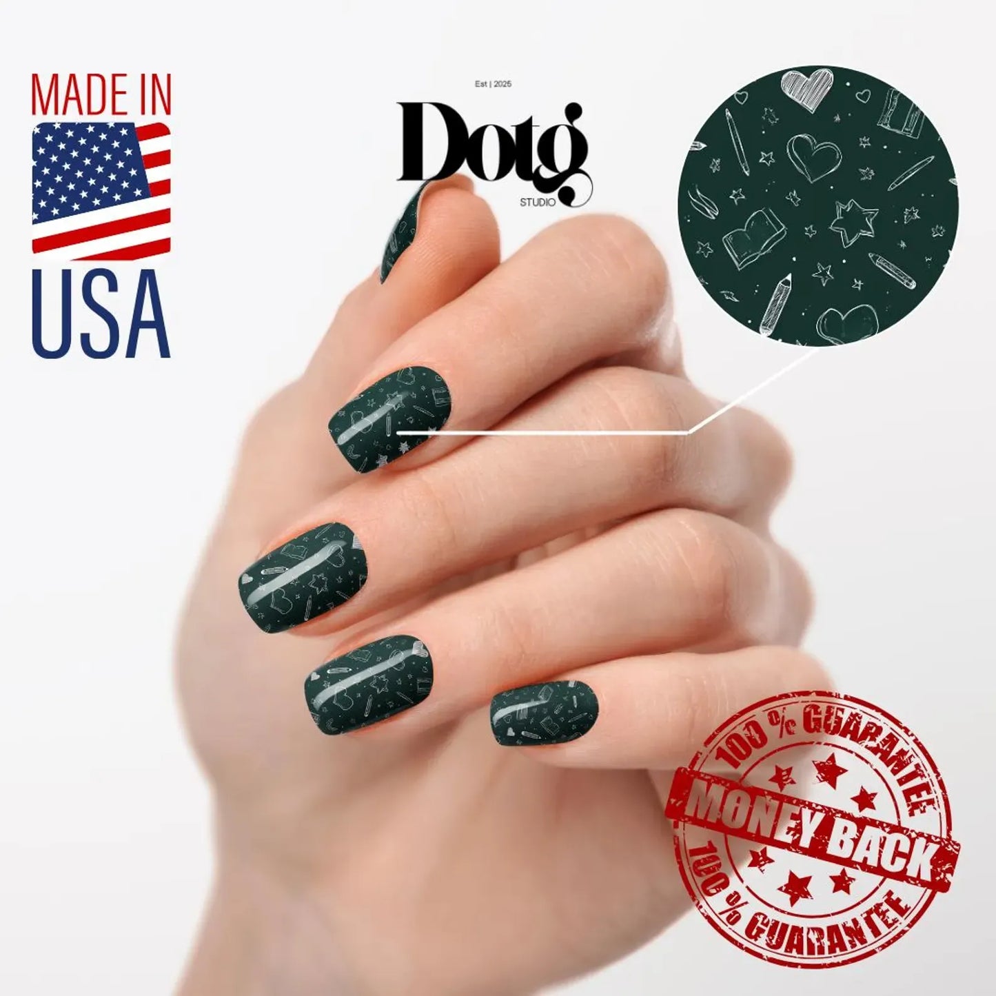 Chalkboard Nail Wraps
