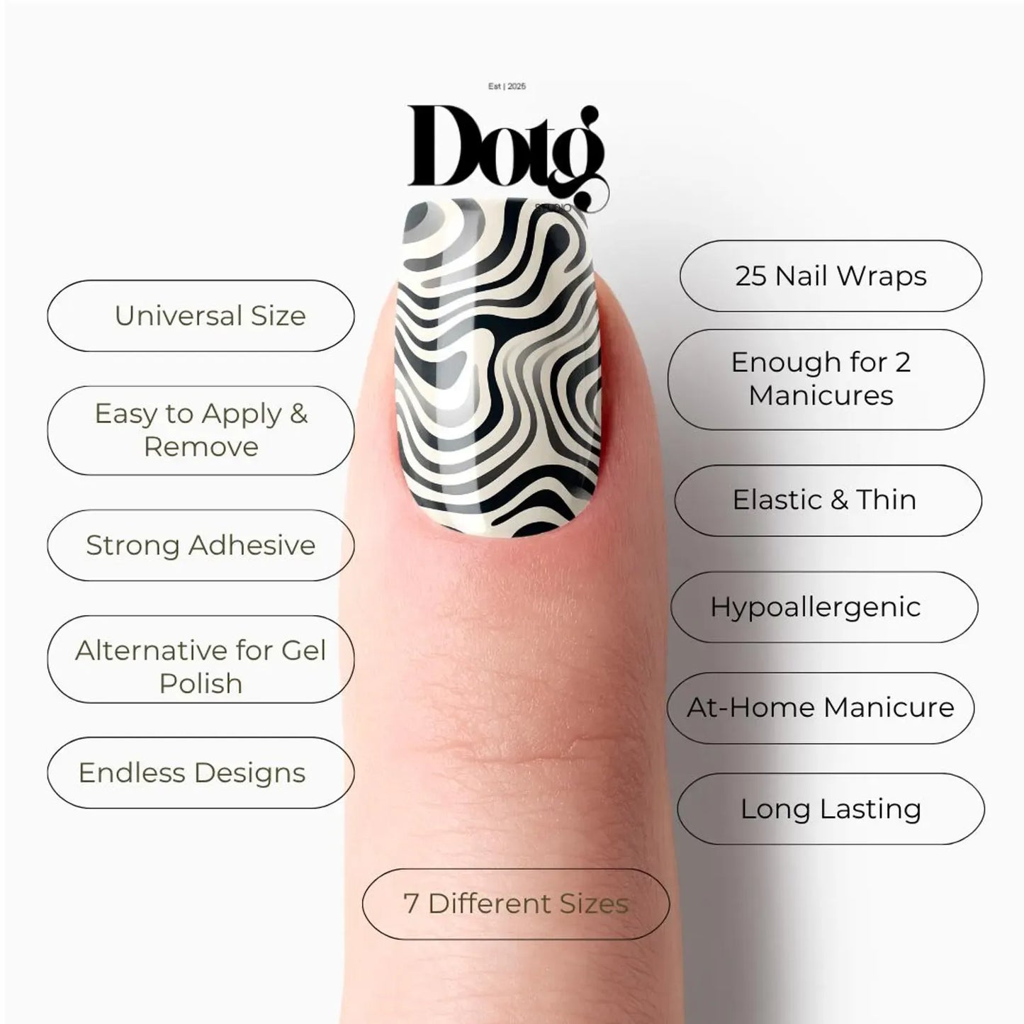 Wavy Nail Wrap