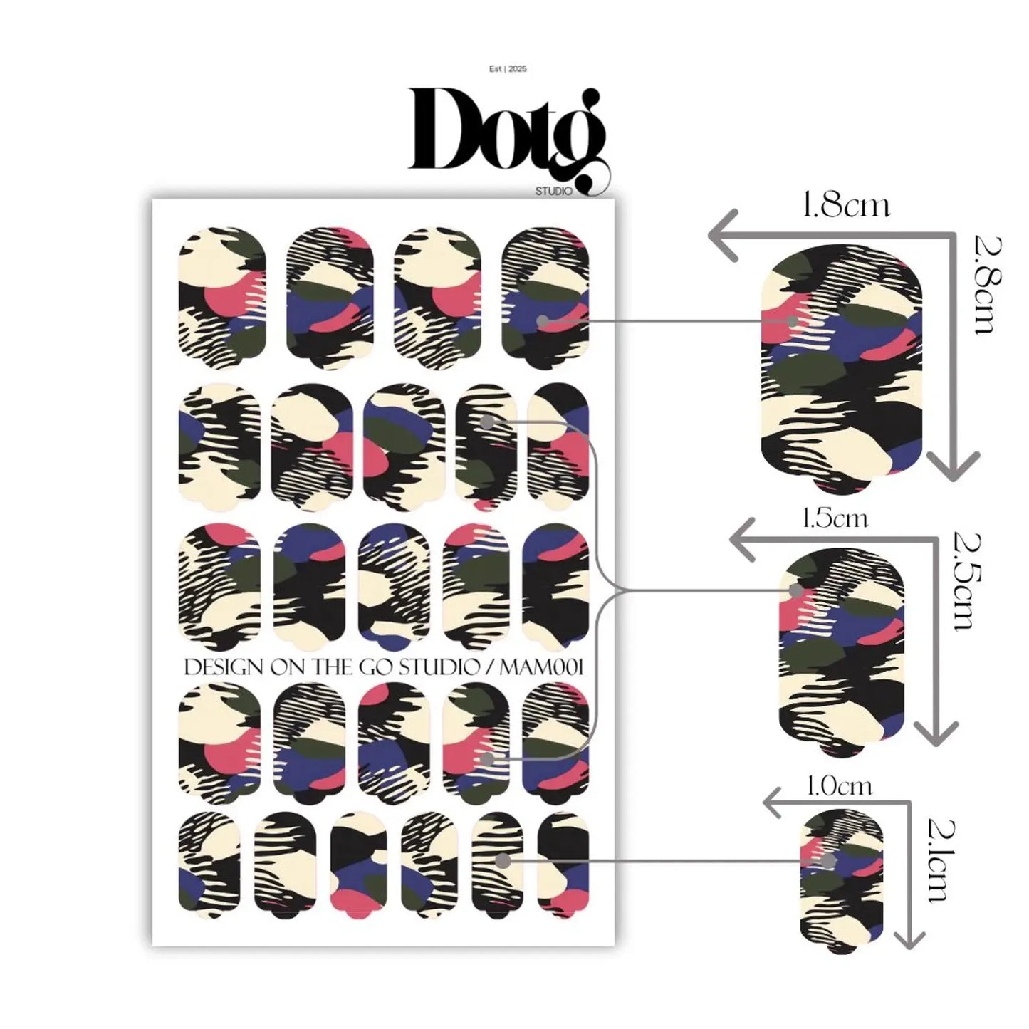 Glitch Nail Wraps