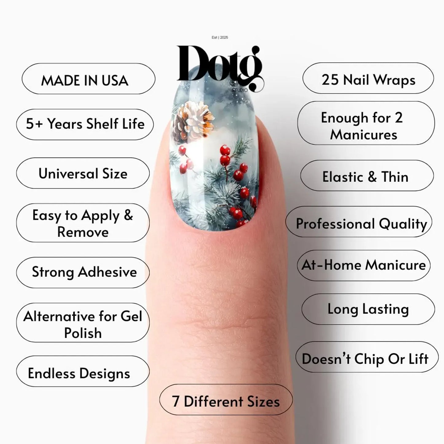 Frosted Eve Nail Wraps
