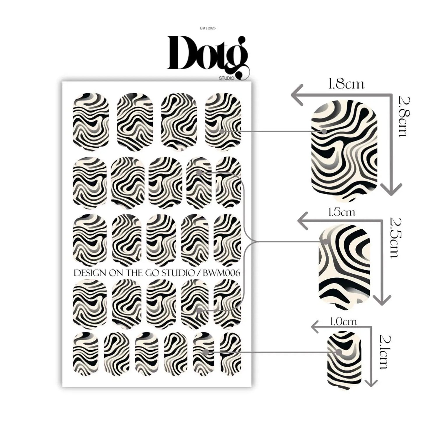 Wavy Nail Wrap