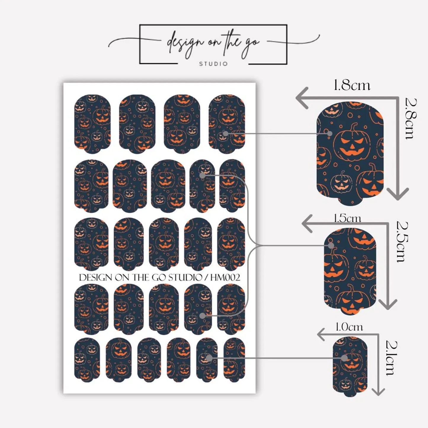 Jack O Lantern Nail Wraps