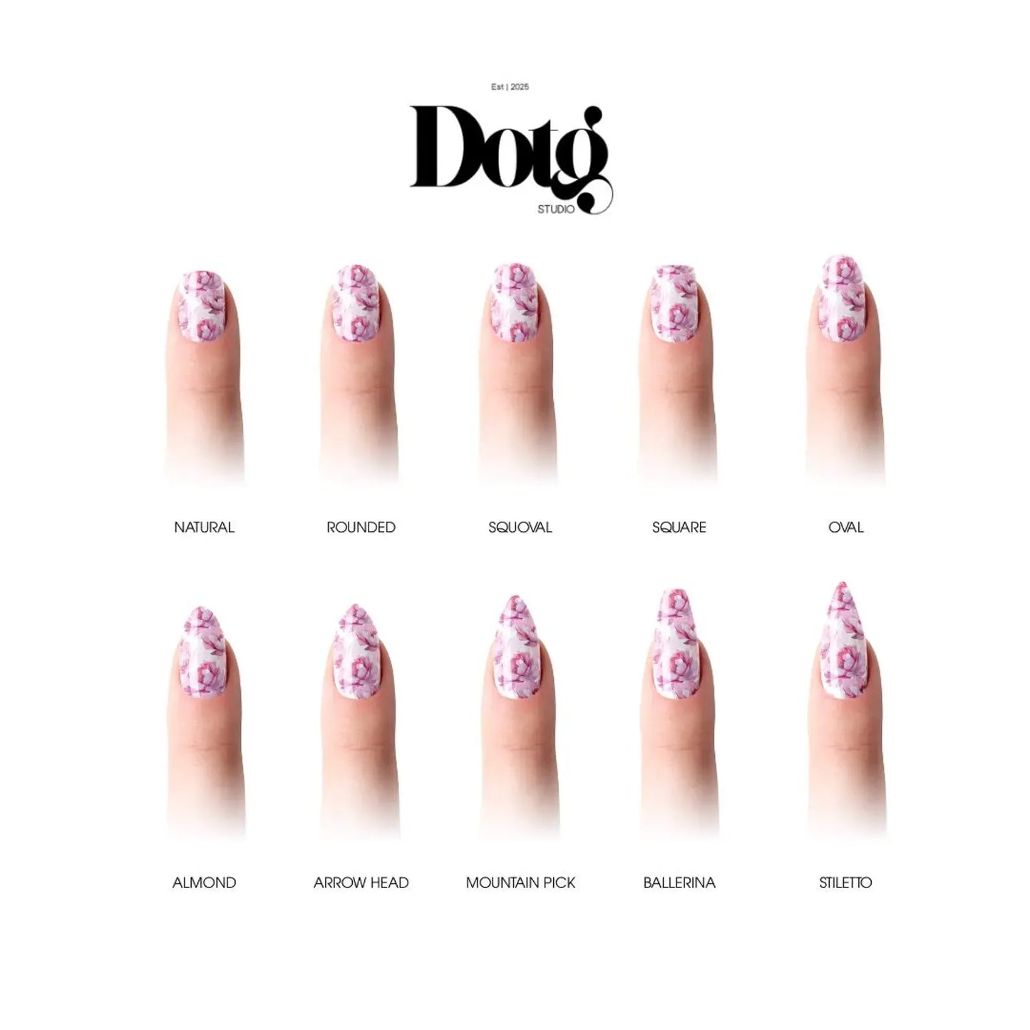 Romantic Peony Nail Wraps