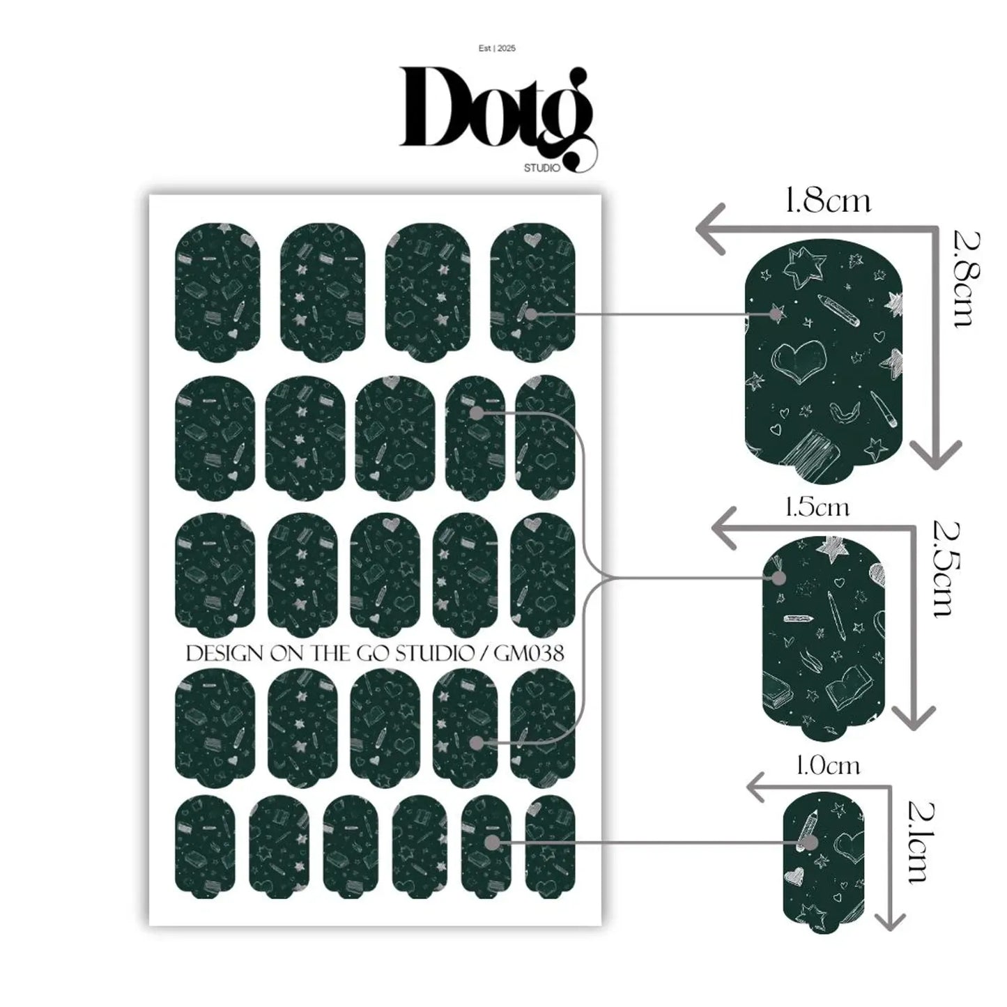 Chalkboard Nail Wraps