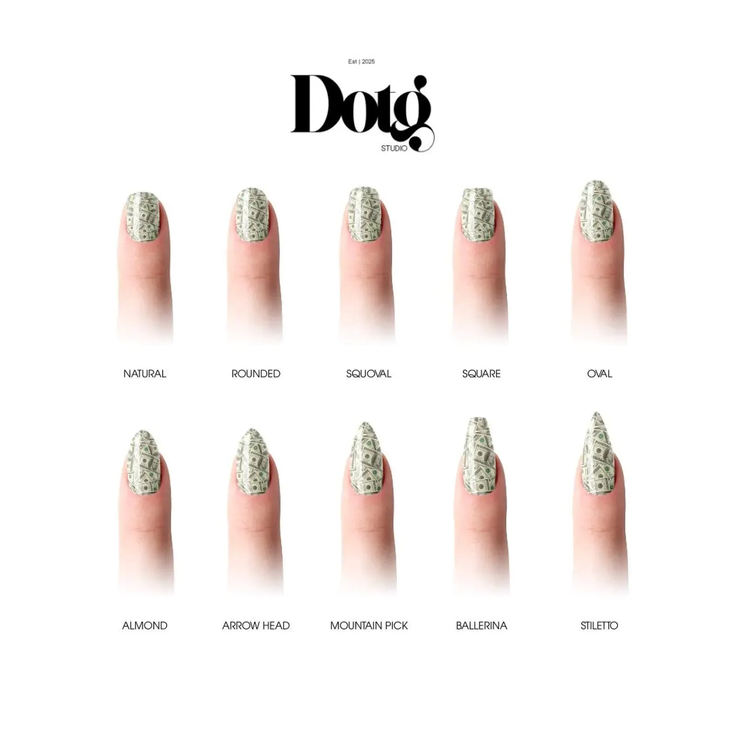 Dollar Bills Nail Wraps