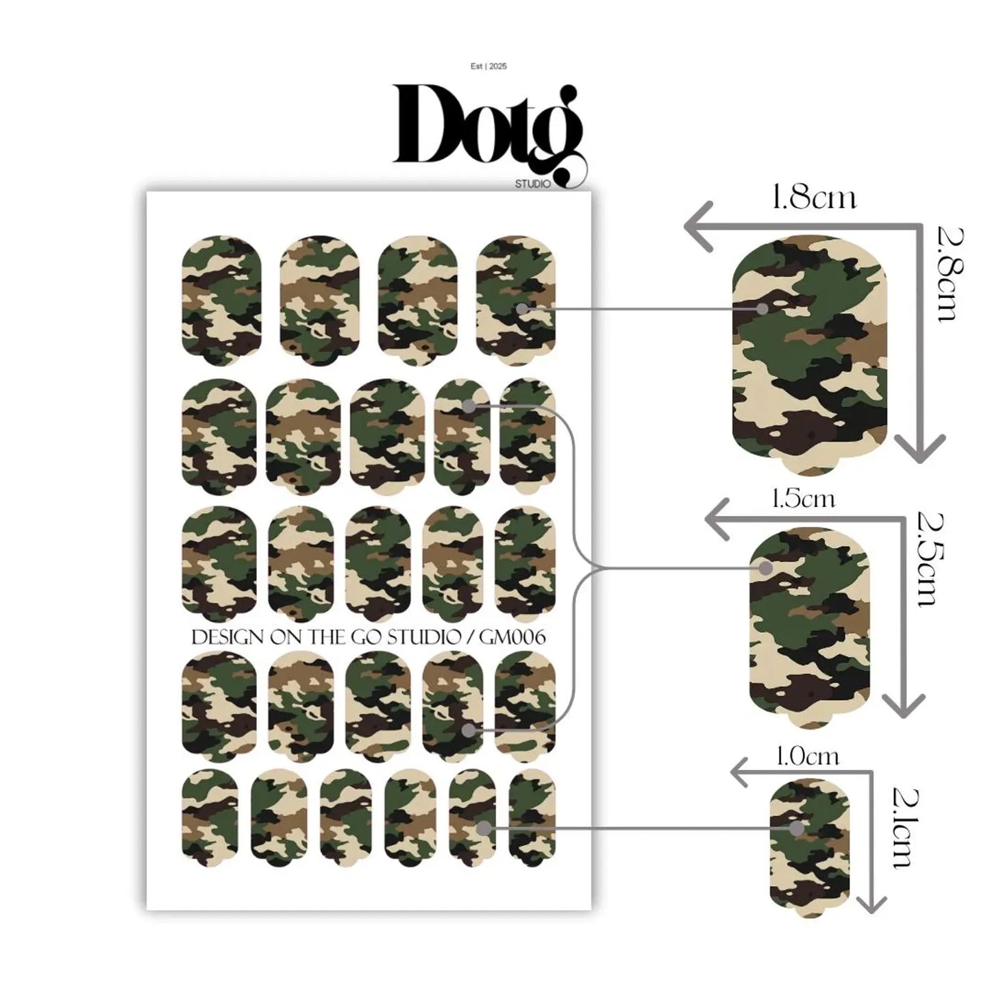 Camouflage Nail Wraps