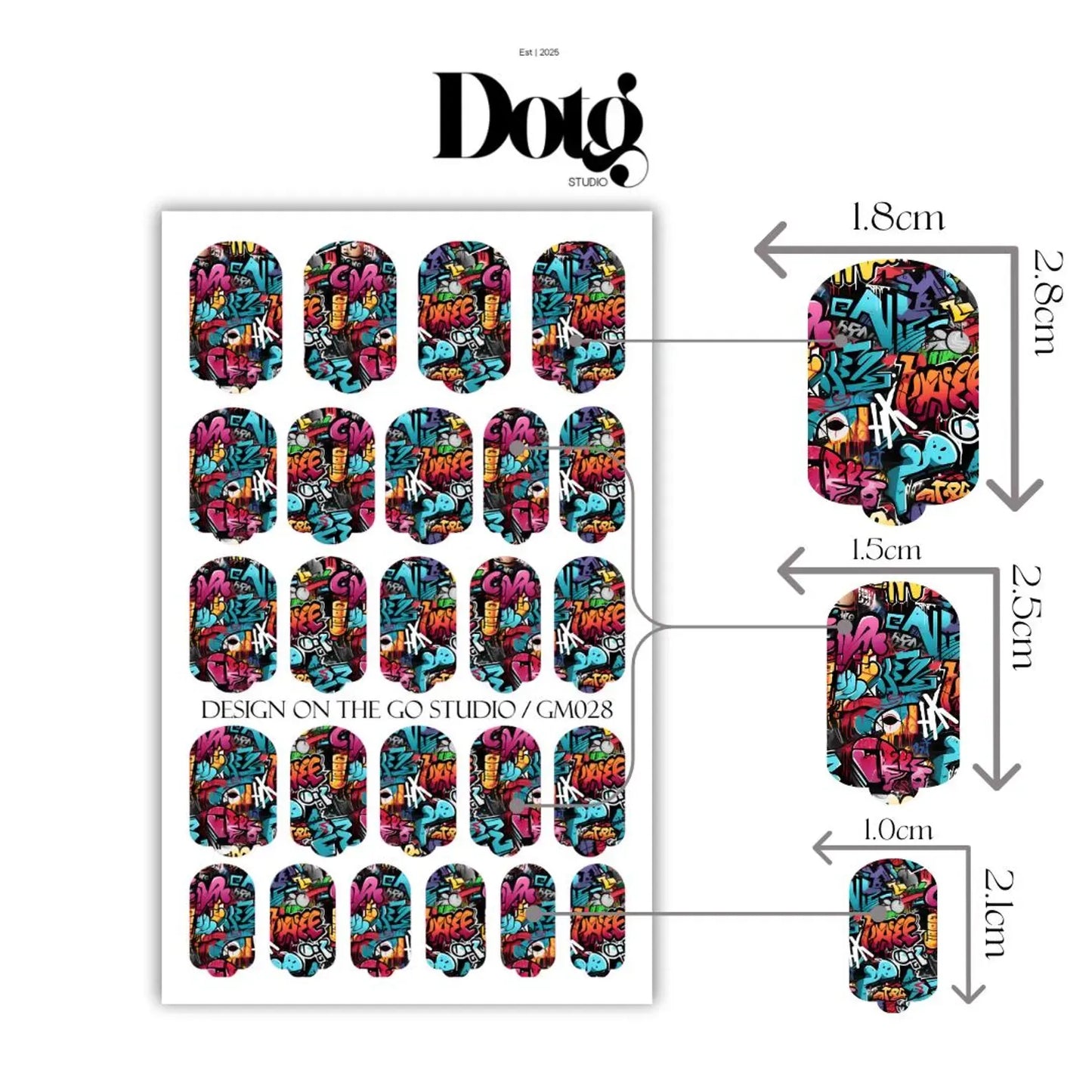 Graffiti Art Nail Wraps