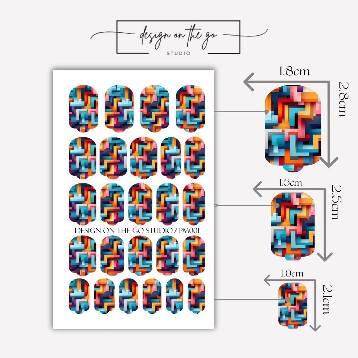 Block Party Nail Wraps