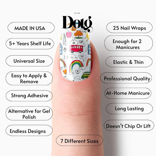 School Day Nail Wraps