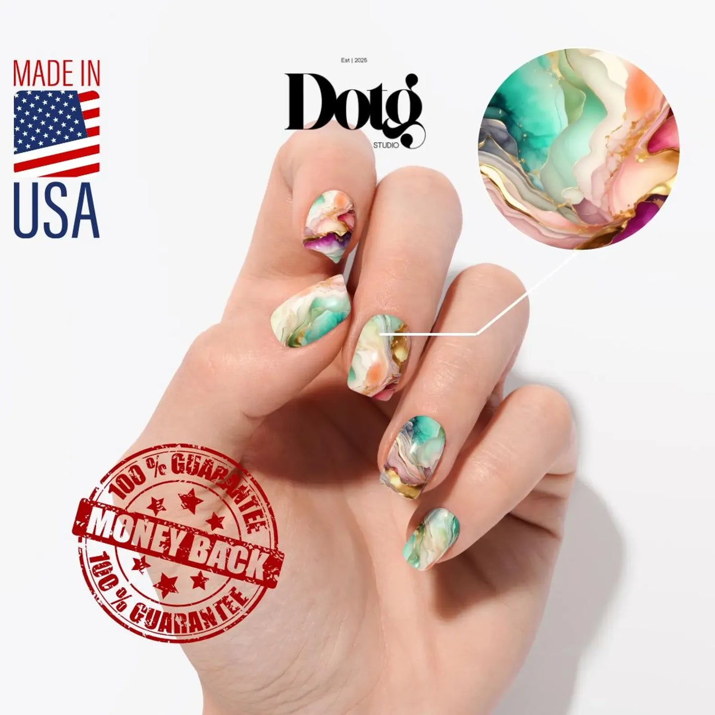 Luxe Abstract Nail Wraps