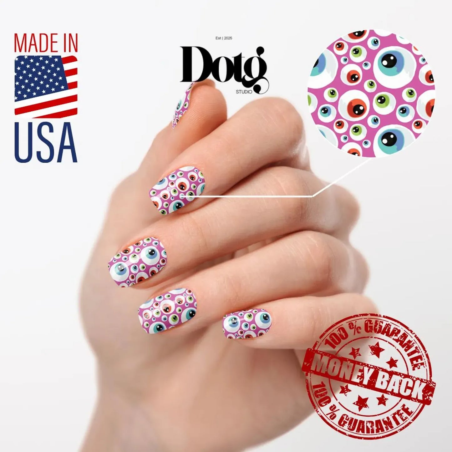 Crazy Eyes Nail Wraps