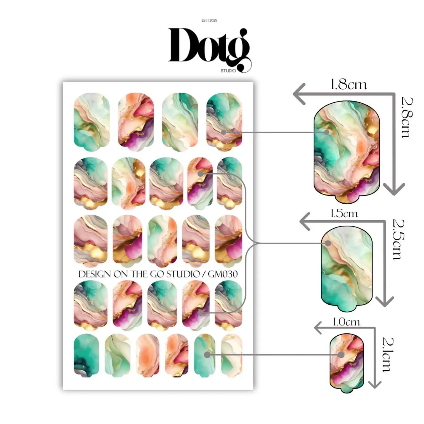 Luxe Abstract Nail Wraps