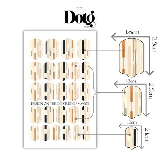 Boho Geometric Nail Wrap