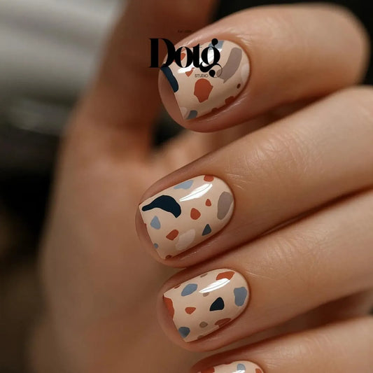 Terrazzo Neutral Nail Wraps
