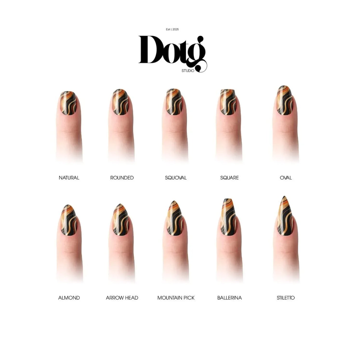 Autumn Swirl Nail Wraps