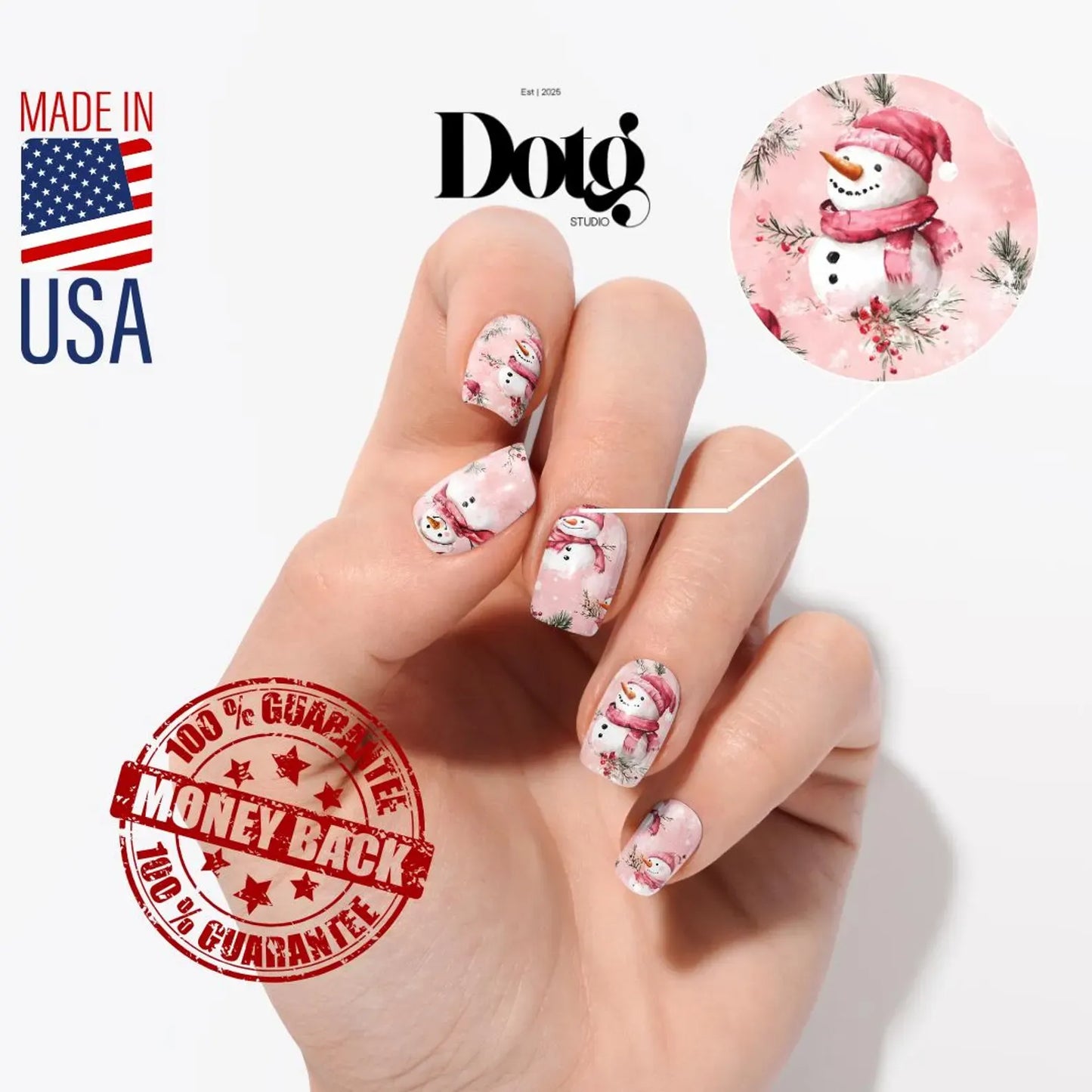 Snowman Nail Wraps