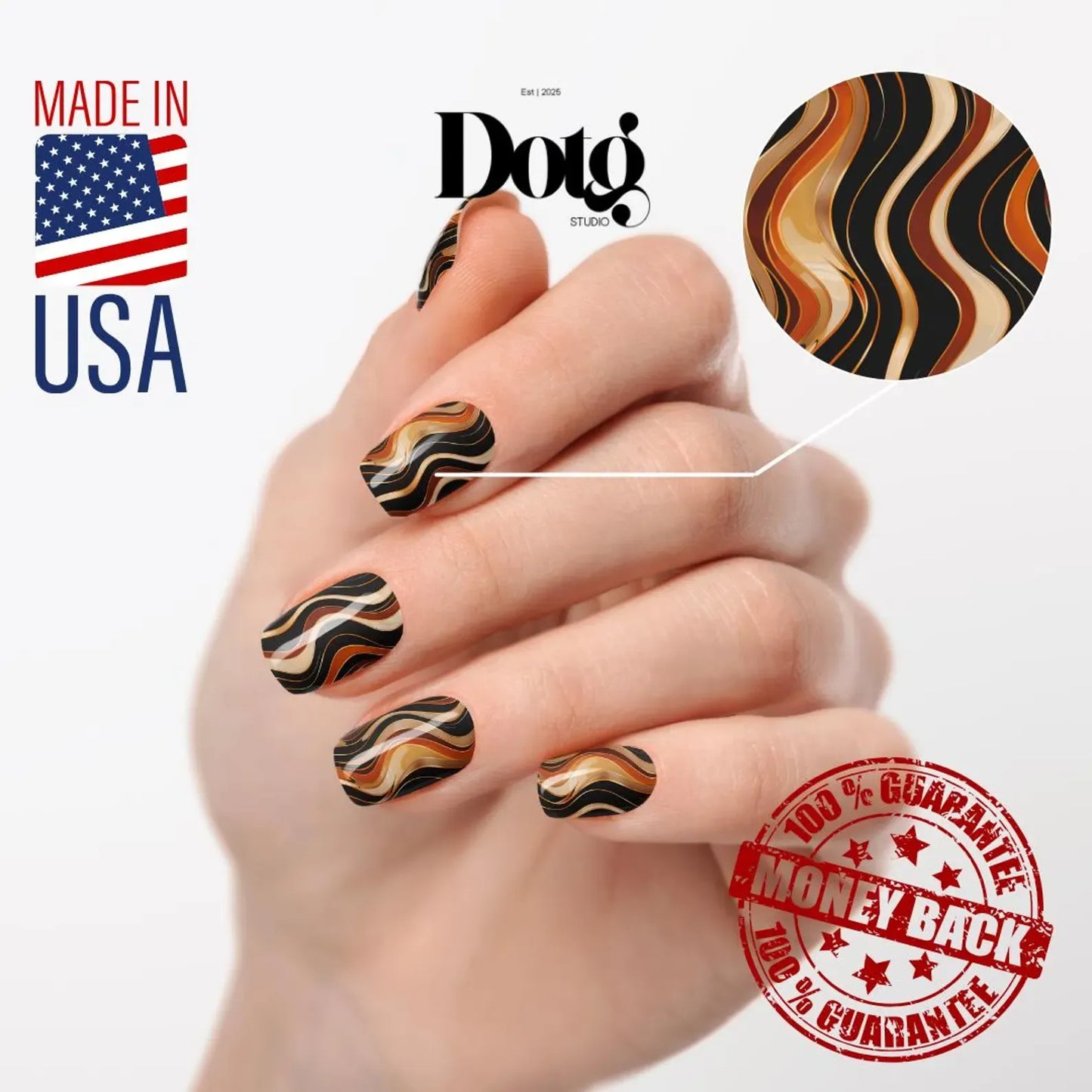 Autumn Swirl Nail Wraps
