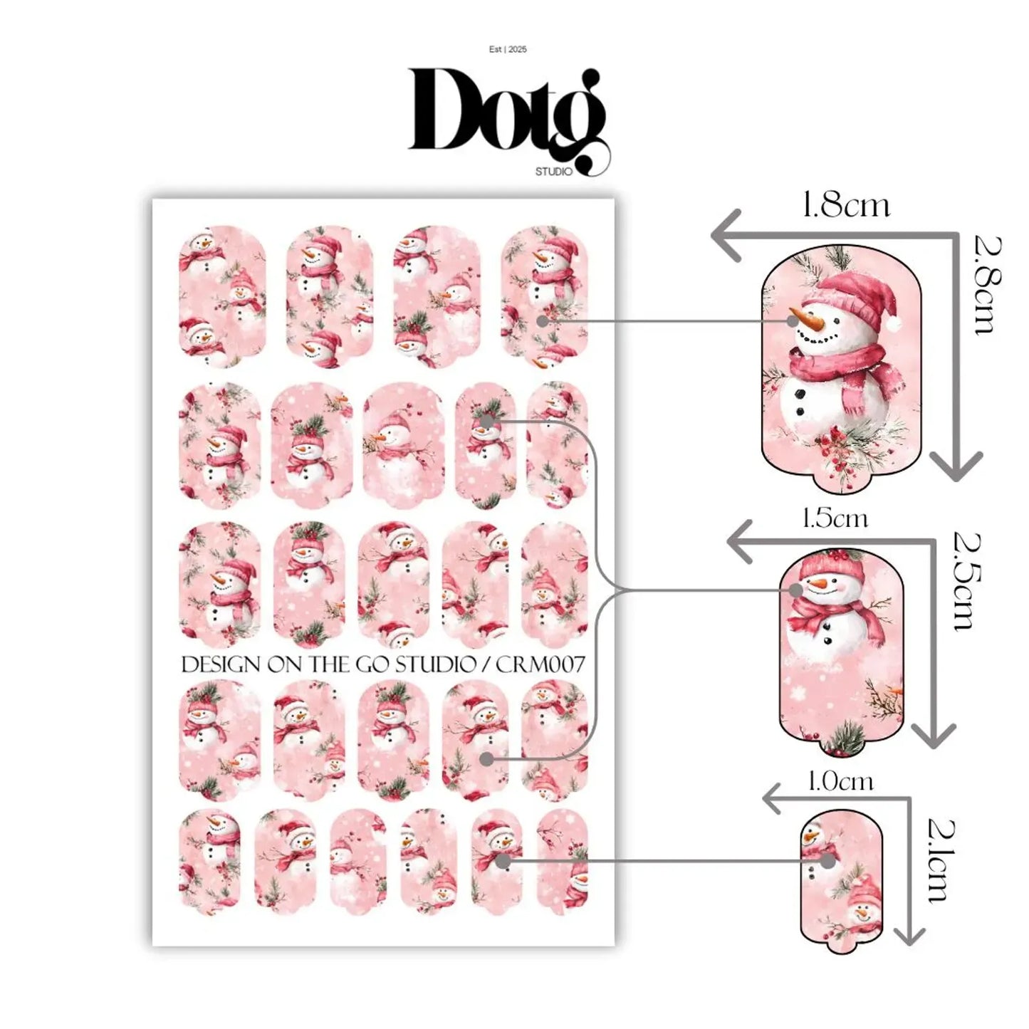 Snowman Nail Wraps