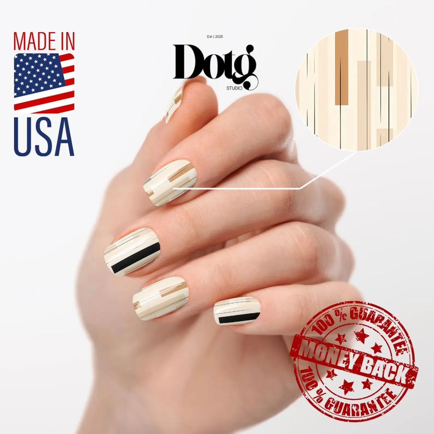 Boho Geometric Nail Wrap