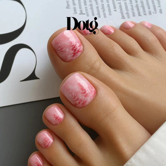 Pink Cristmas Nail Wraps
