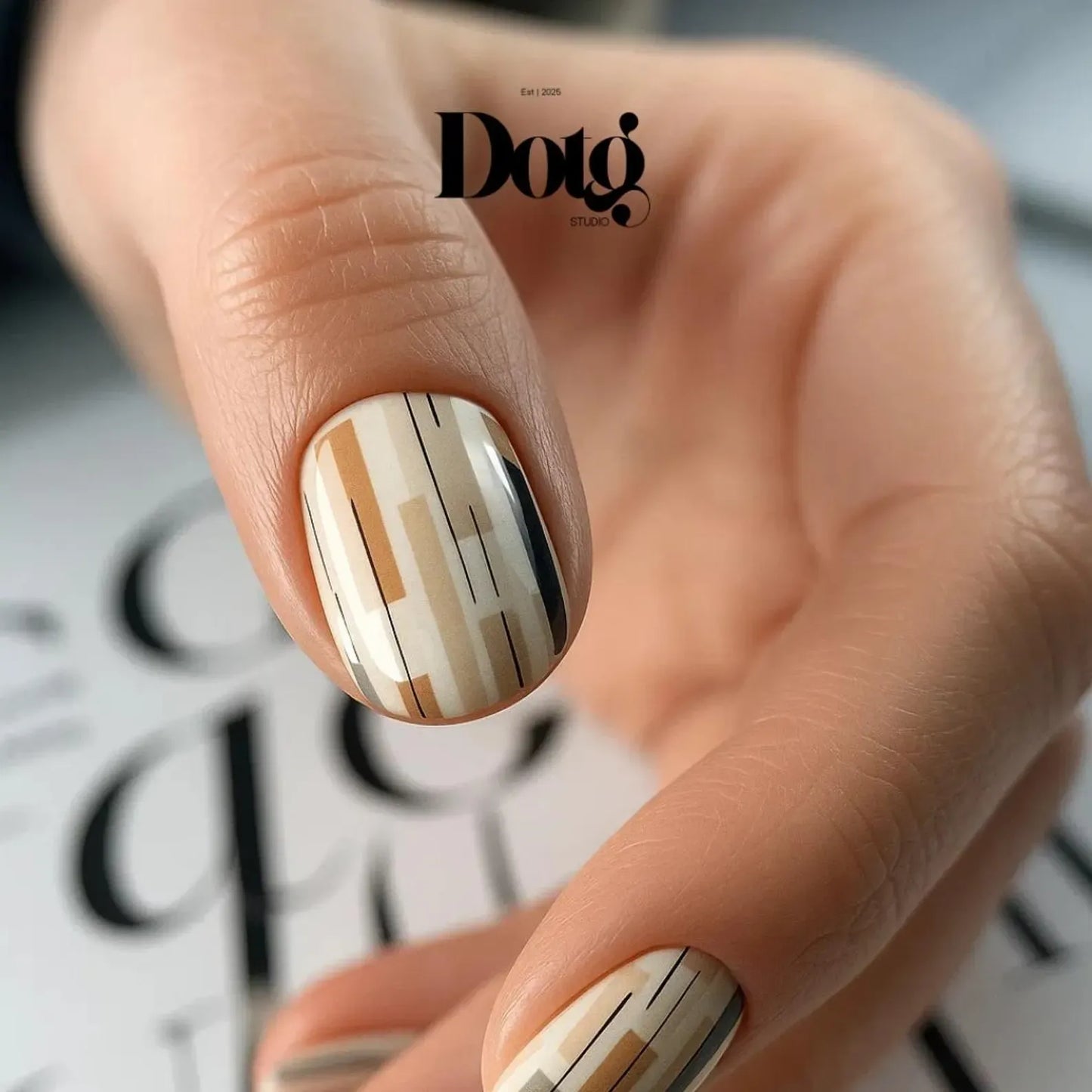Boho Geometric Nail Wrap