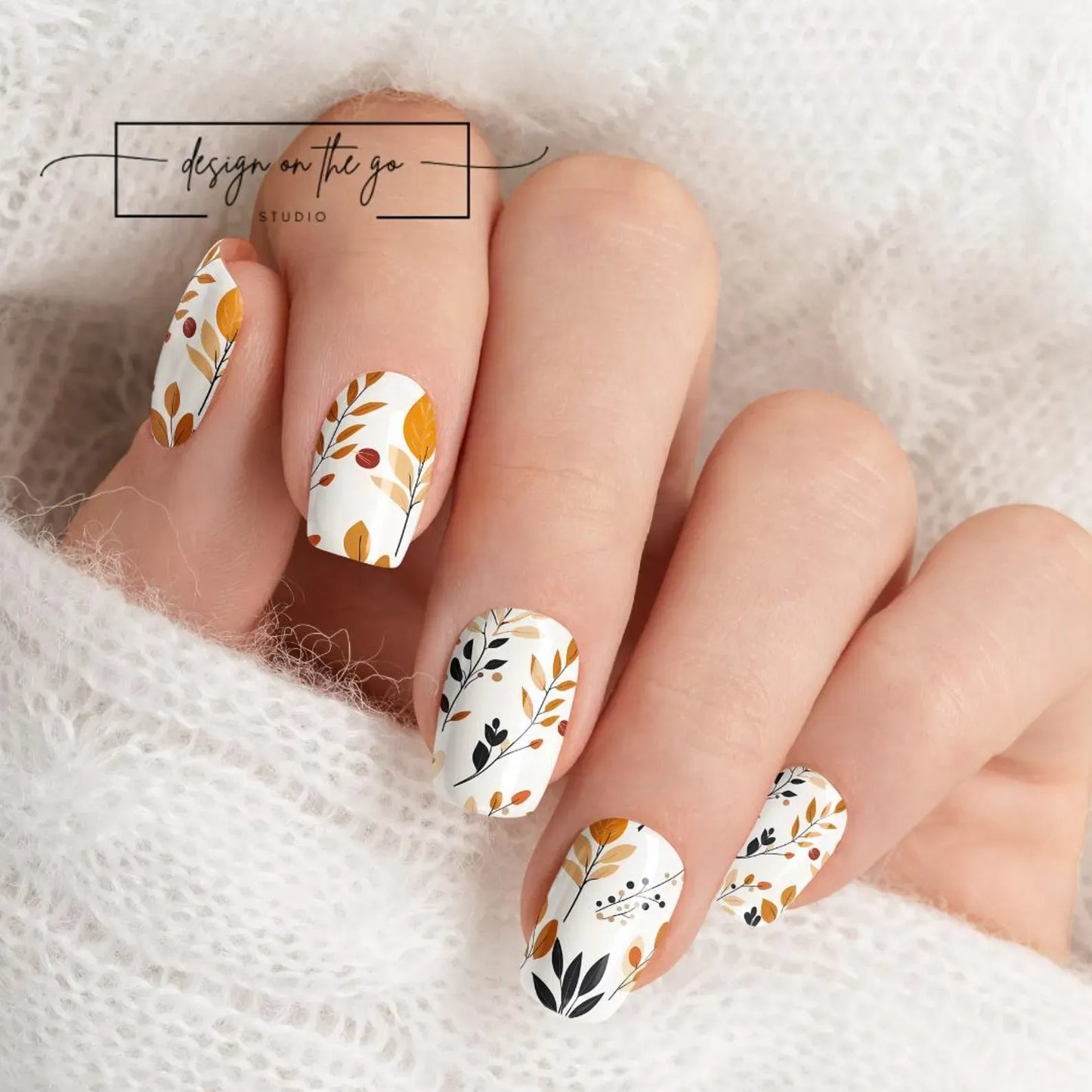 Harvest Leafs Nail Wraps