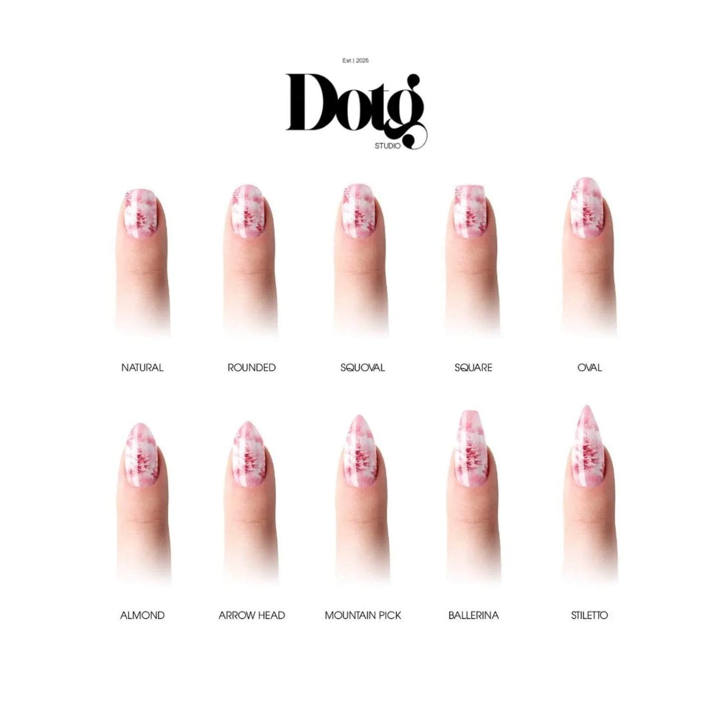 Pink Cristmas Nail Wraps