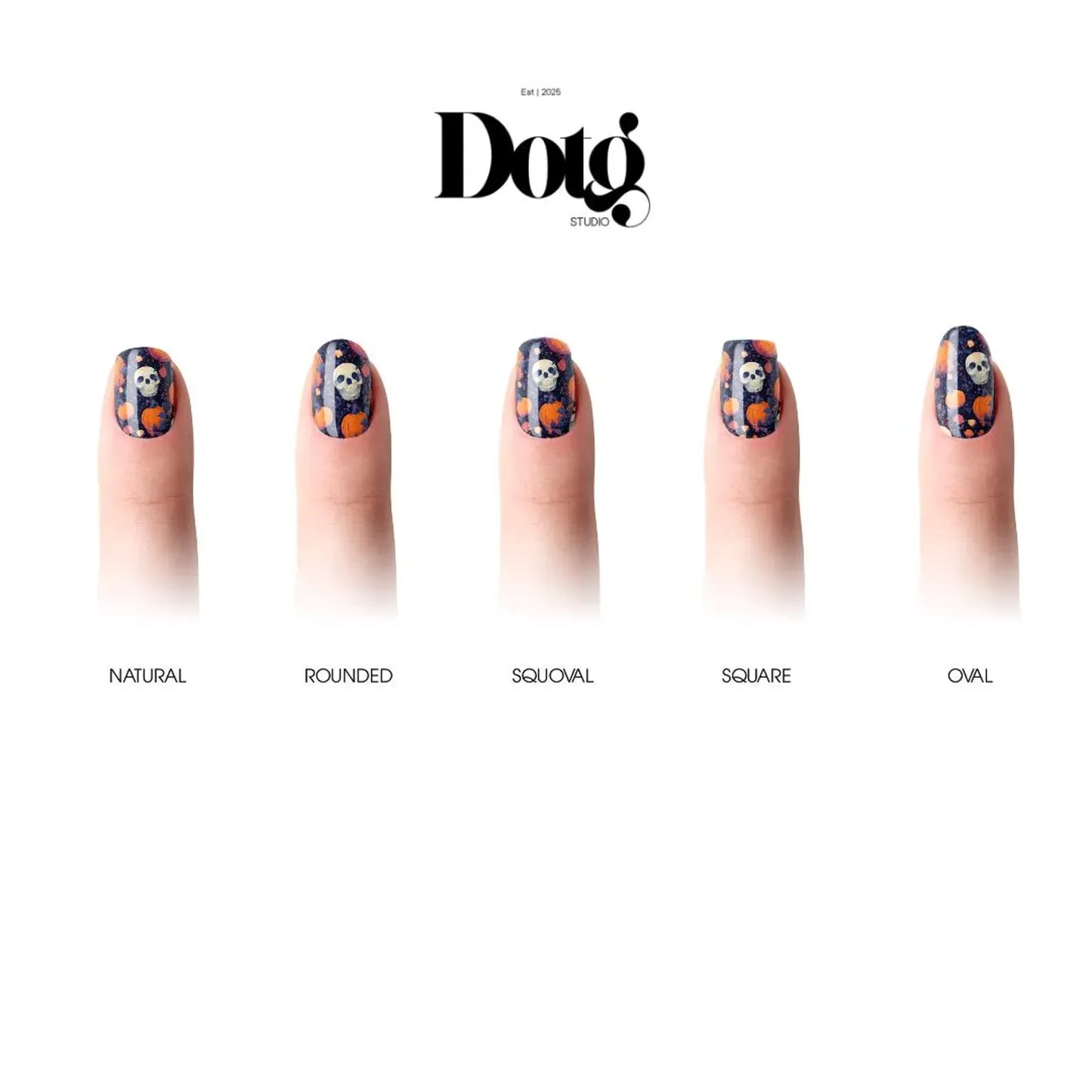 Skull Pumpkin Nail Wraps