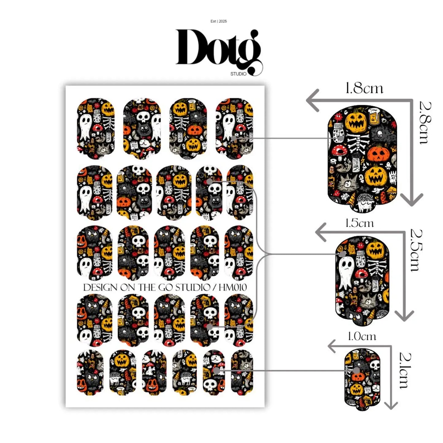 Halloween Doodle Nail Wraps