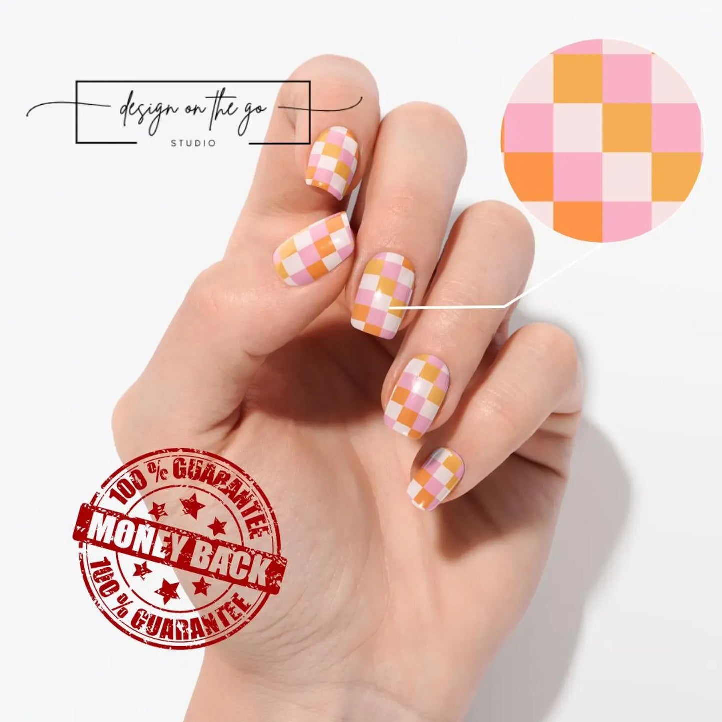 Summer Squares Nail Wraps