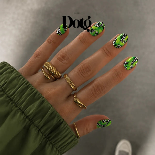 green beauty nail wraps