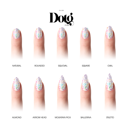 Back To School Doodle Nail Wraps DIY Manicure & Pedicure Teacher Appreciation Nail Stickers Classroom