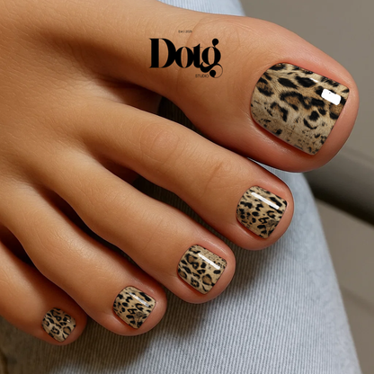 Classic Leopard Nail Polish Wraps DIY Manicure & Pedicure Animal Print Stickers Nail Decal Strips
