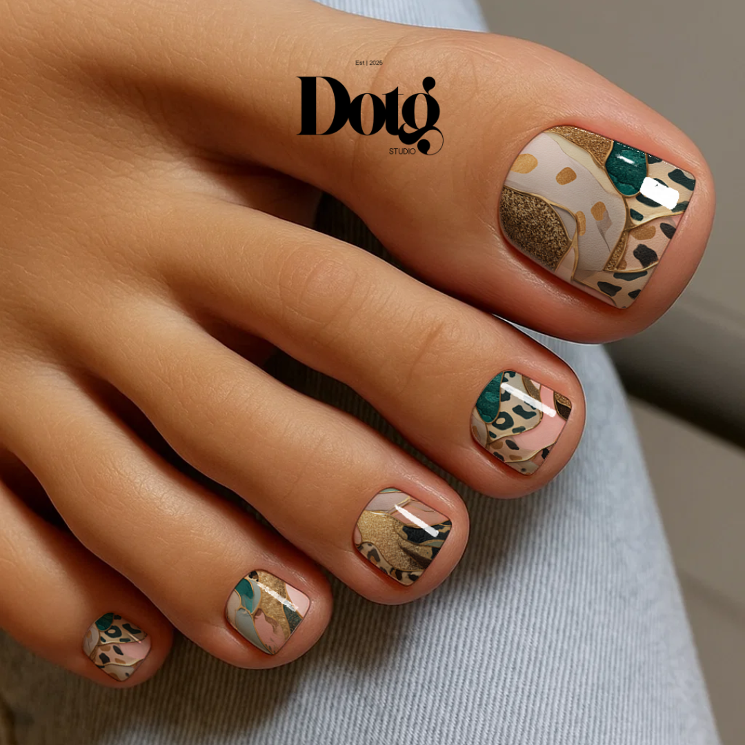 Luxe Gold Nail Polish Wraps DIY Manicure & Pedicure Stickers Nail Decal Strips