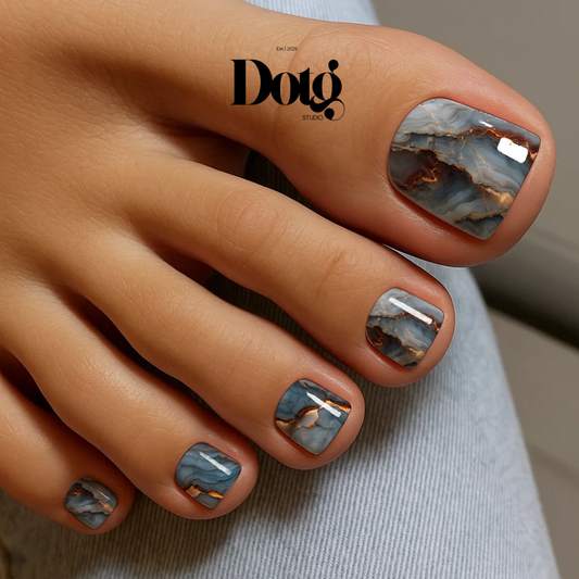 Smoked Onyx Nail Polish Wraps DIY Manicure & Pedicure Stickers Nail Decal Strips