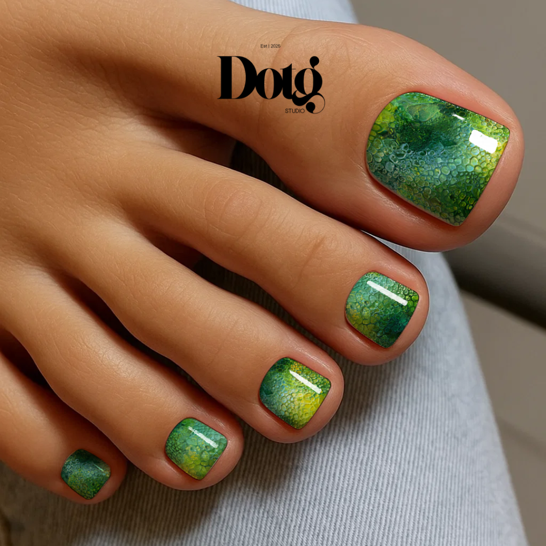 Emerald Cellular Nail Polish Wraps DIY Manicure & Pedicure Stickers Nail Decal Strips