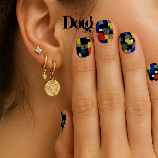 Modern Mondrian Nail Wraps