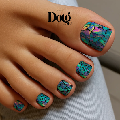 Crystal Veins Nail Polish Wraps DIY Modern Art Manicure Stickers Nail Decal Strips